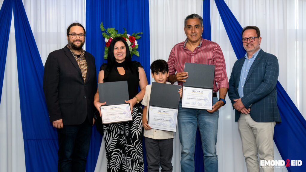 ix-neuf familles nouvellement établies à Joliette honorées lors d’une cérémonie de bienvenue