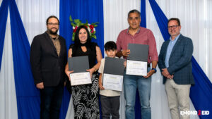 ix-neuf familles nouvellement établies à Joliette honorées lors d’une cérémonie de bienvenue