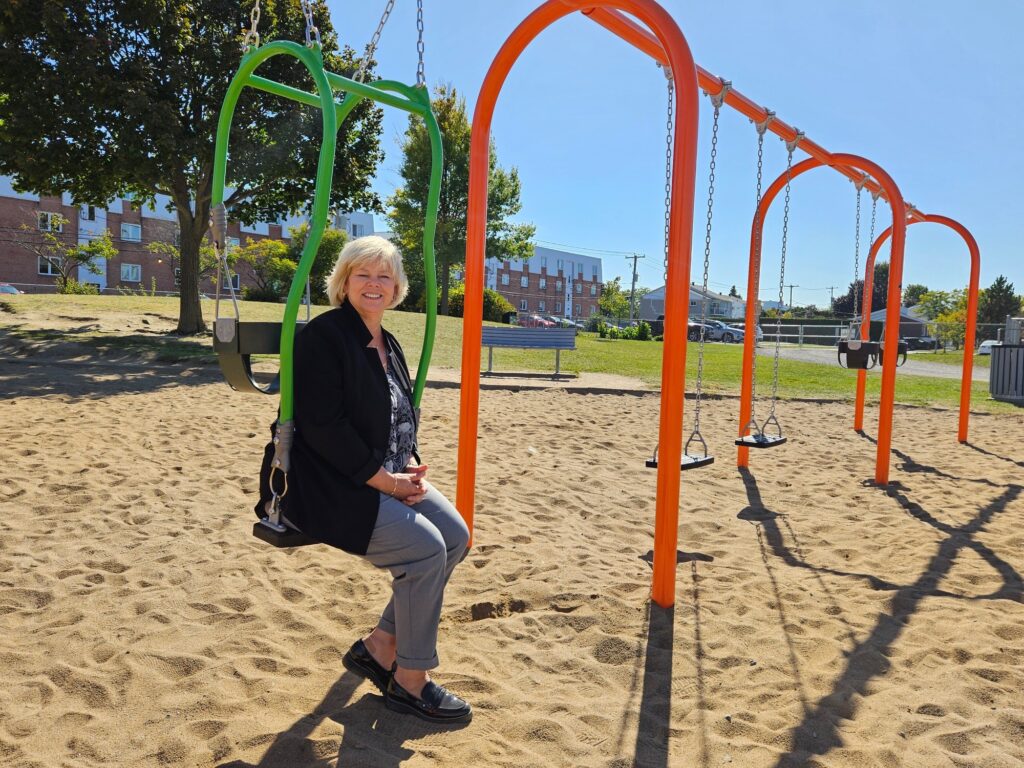 Nouveau module de balançoires au parc de la Tourterelle